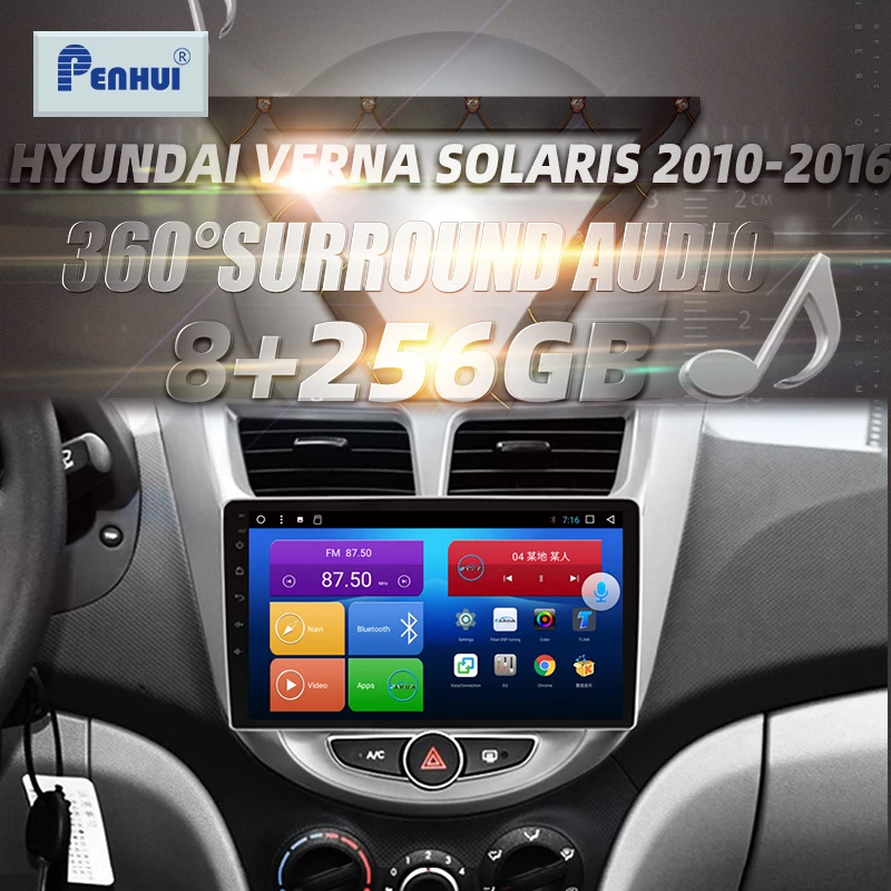 Автомагнитола для Hyundai Verna Solaris 2010-2016, мультимедийный видеоплеер, GPS-навигатор, Android, 2 din
Автомагнитола для Hyundai Verna Solaris 2010-2016, мультимедийный видеоплеер, GPS-навигатор, Android, 2 din