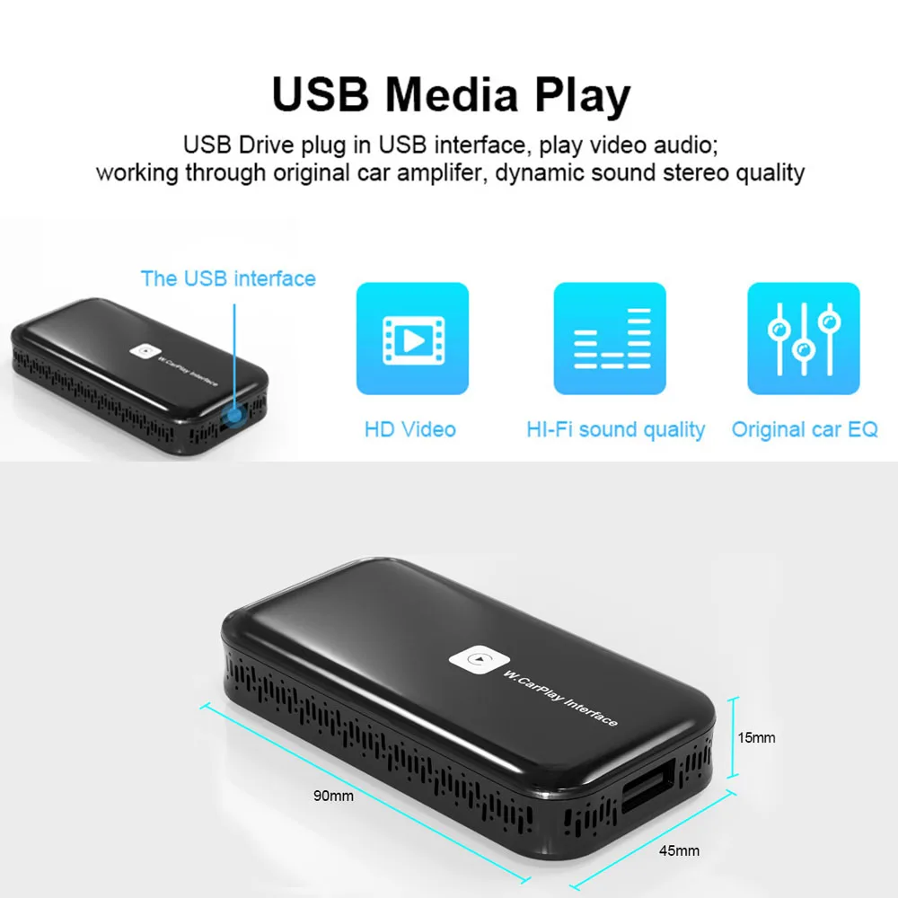 Wireless carplay interface support 2.4G 5G WiFi Phone Cast USB Drive wireless carplay ODM/OEM
Wireless carplay interface support 2.4G 5G WiFi Phone Cast USB Drive wireless carplay ODM/OEM