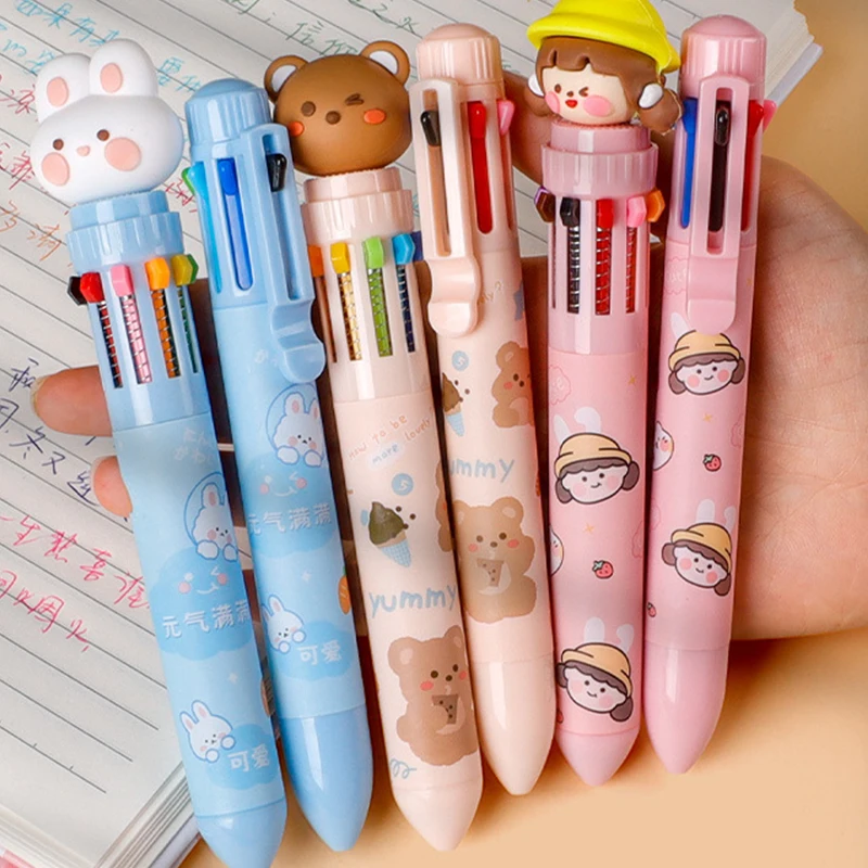 Kawaii Cute Animal 10/8 Color Ball Pen Retractable Ballpoint Pen Multicolored Pens Colorful Refill Student Writing School
Kawaii Cute Animal 10/8 Color Ball Pen Retractable Ballpoint Pen Multicolored Pens Colorful Refill Student Writing School
