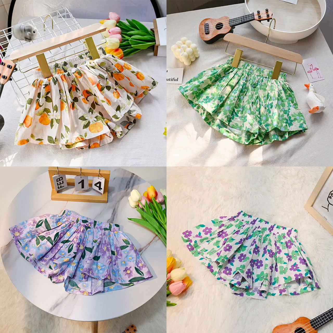 Summer Floral Print Girls Skirt Shorts For Children Clothing Skirt-pants Kids Shorts Loose Leg Pants Fashion Girls Clothes
Summer Floral Print Girls Skirt Shorts For Children Clothing Skirt-pants Kids Shorts Loose Leg Pants Fashion Girls Clothes