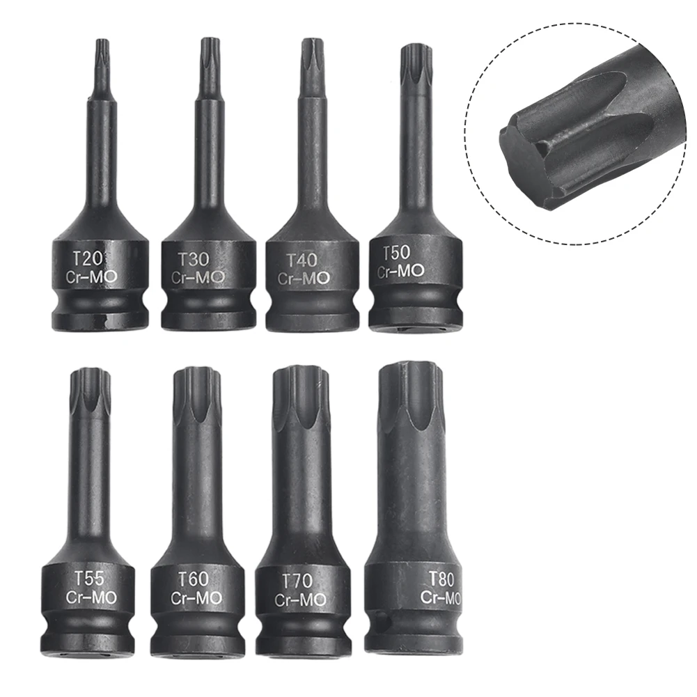 Hexagon Socket Socket Adapter Impact Torx Star Bit 8pcs Set Durable For Wrench Hand Tools High Quality Portable
Hexagon Socket Socket Adapter Impact Torx Star Bit 8pcs Set Durable For Wrench Hand Tools High Quality Portable