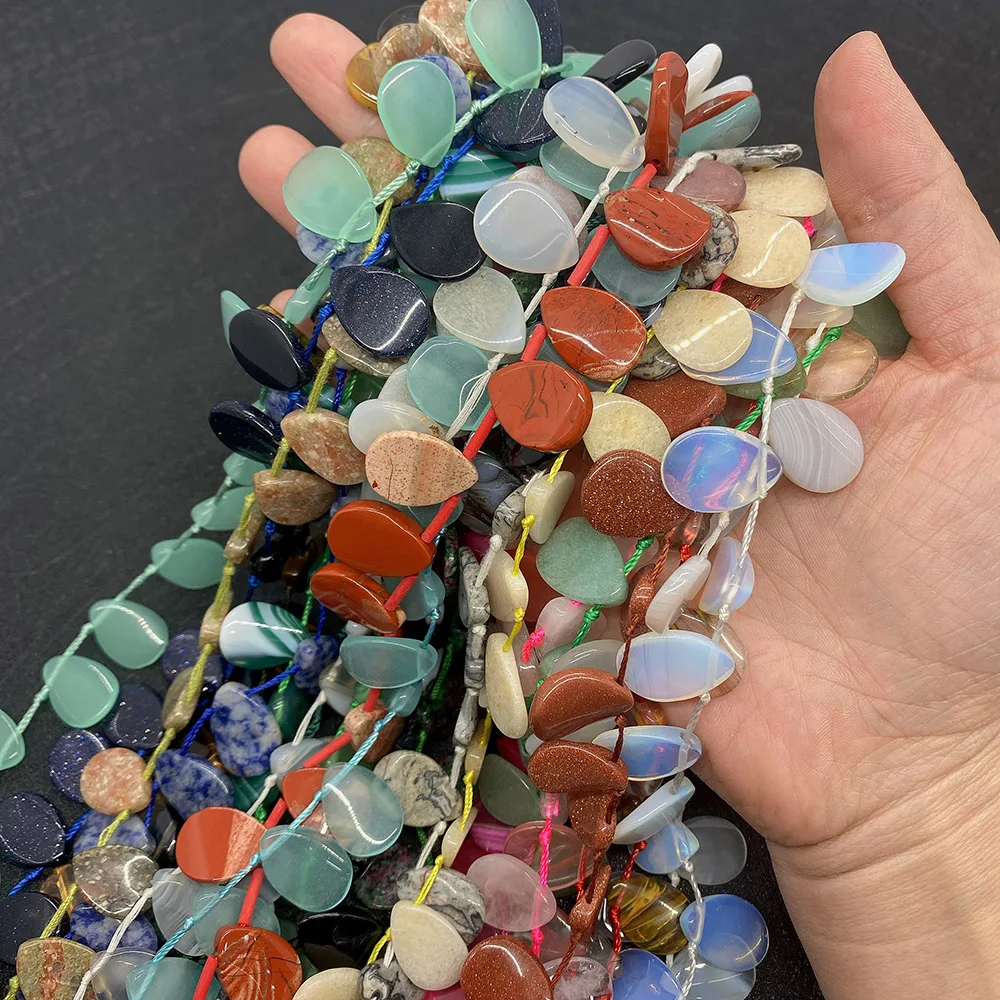 12x18mm Natural Stone Beads Exquisite Water Drop Loose Beads Jewelry Quartz Crystal Sandstone Flat Beads for Jewelry DIY Making
12x18mm Natural Stone Beads Exquisite Water Drop Loose Beads Jewelry Quartz Crystal Sandstone Flat Beads for Jewelry DIY Making