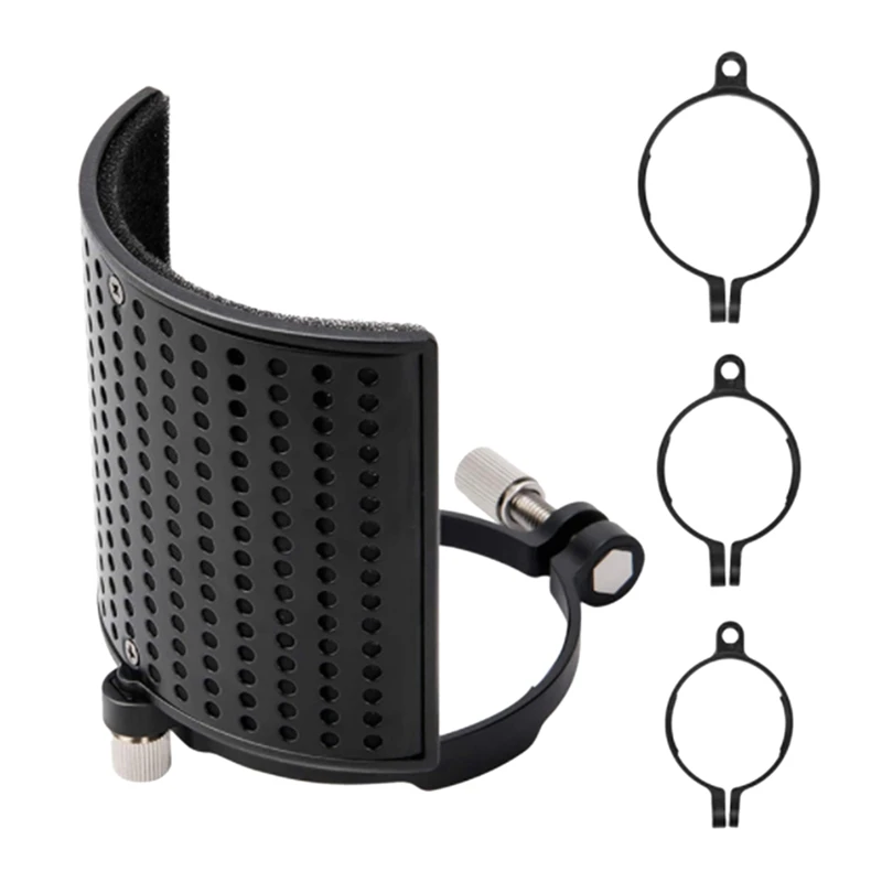 U Type Microphone Filter Shield Filter Screen Metal Mesh Three Layer Microphone Windscreen Cover for Microphones
U Type Microphone Filter Shield Filter Screen Metal Mesh Three Layer Microphone Windscreen Cover for Microphones