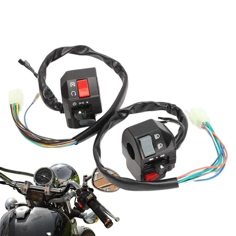 Motorcycle Handlebar Control Switches Assembly Handlebar Light Switch Handlebar Headlight Button Switch Aluminum Alloy On/Off
Motorcycle Handlebar Control Switches Assembly Handlebar Light Switch Handlebar Headlight Button Switch Aluminum Alloy On/Off