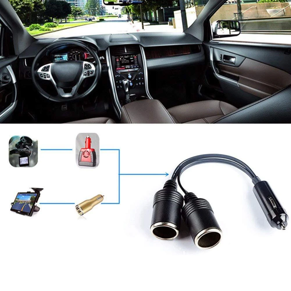 12v Auto Outlet Dual Car Cigarette Lighter Easy To Install Socket Adapter Splitter Charger Power Suitable For Car
12v Auto Outlet Dual Car Cigarette Lighter Easy To Install Socket Adapter Splitter Charger Power Suitable For Car