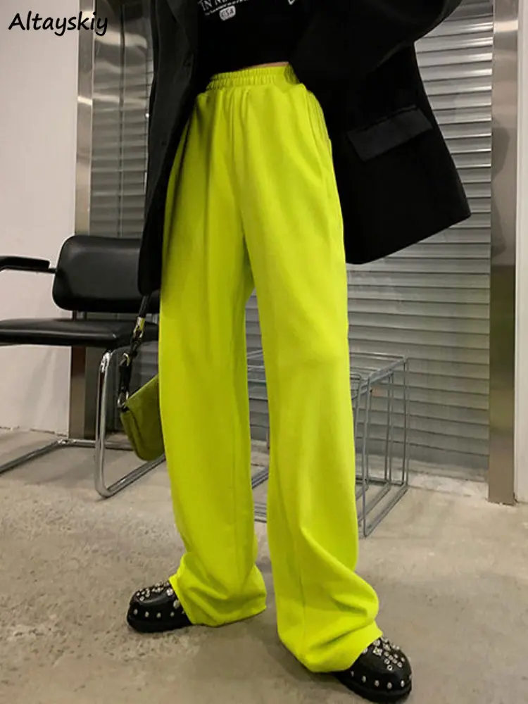 Casual Pants Women Y2k Baggy Vintage Streetwear Chic Neon Yellow Fashion Simple Harajuku Kpop Hipster Ins BF Ulzzang Schoolgirls
Casual Pants Women Y2k Baggy Vintage Streetwear Chic Neon Yellow Fashion Simple Harajuku Kpop Hipster Ins BF Ulzzang Schoolgirls