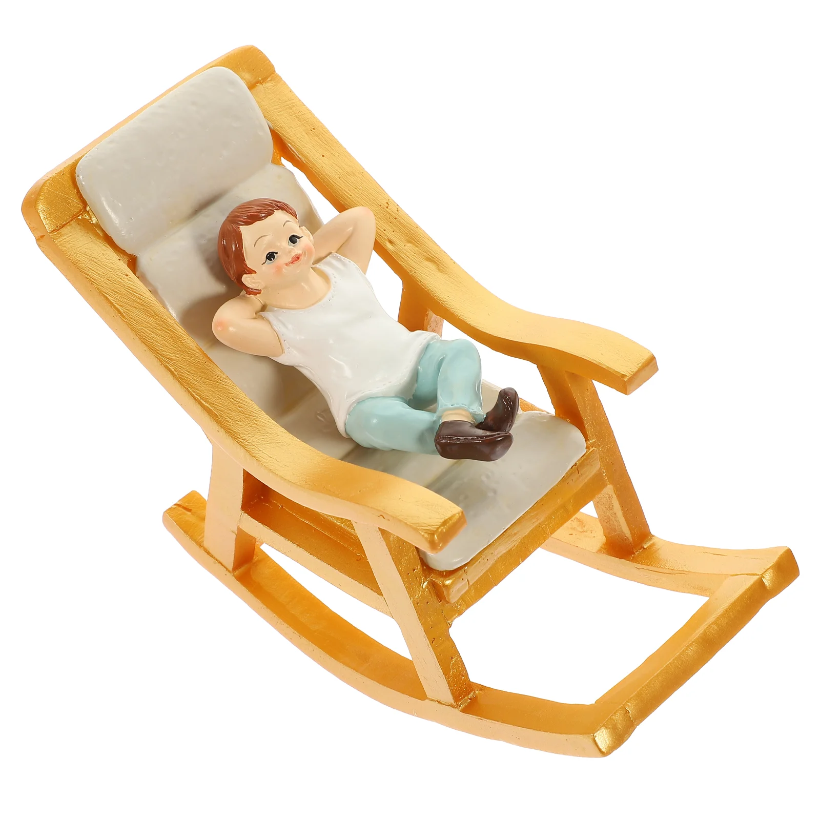 House Rocking Chair Miniature Rocking-chair Furniture Model Figurines DIY Ornament
House Rocking Chair Miniature Rocking-chair Furniture Model Figurines DIY Ornament