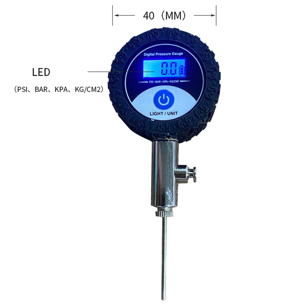 Ball Pressure Gauge Digital Display Barometer 0-1.4BAR With Rubber Protective Cover For Football Basketball Volleyball 2023 New
Ball Pressure Gauge Digital Display Barometer 0-1.4BAR With Rubber Protective Cover For Football Basketball Volleyball 2023 New