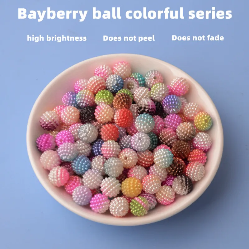 10/12/15mm 20/200pcs ABS Imitation Pearl Multicolored Gradient Perforated Colorful Bayberry Balls Handmade DIY Accessories
10/12/15mm 20/200pcs ABS Imitation Pearl Multicolored Gradient Perforated Colorful Bayberry Balls Handmade DIY Accessories
