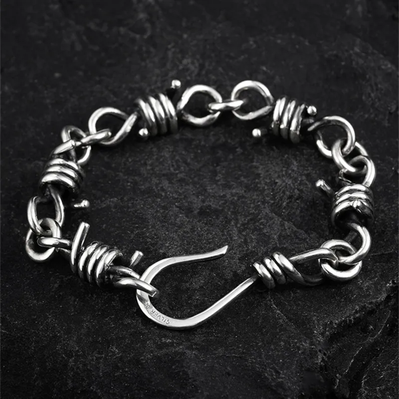Sterling Silver Bracelet Men's Popular Jewelry S925 Handmade Christmas Gifts Free Shipping Fashion Personalized Customization
Sterling Silver Bracelet Men's Popular Jewelry S925 Handmade Christmas Gifts Free Shipping Fashion Personalized Customization
