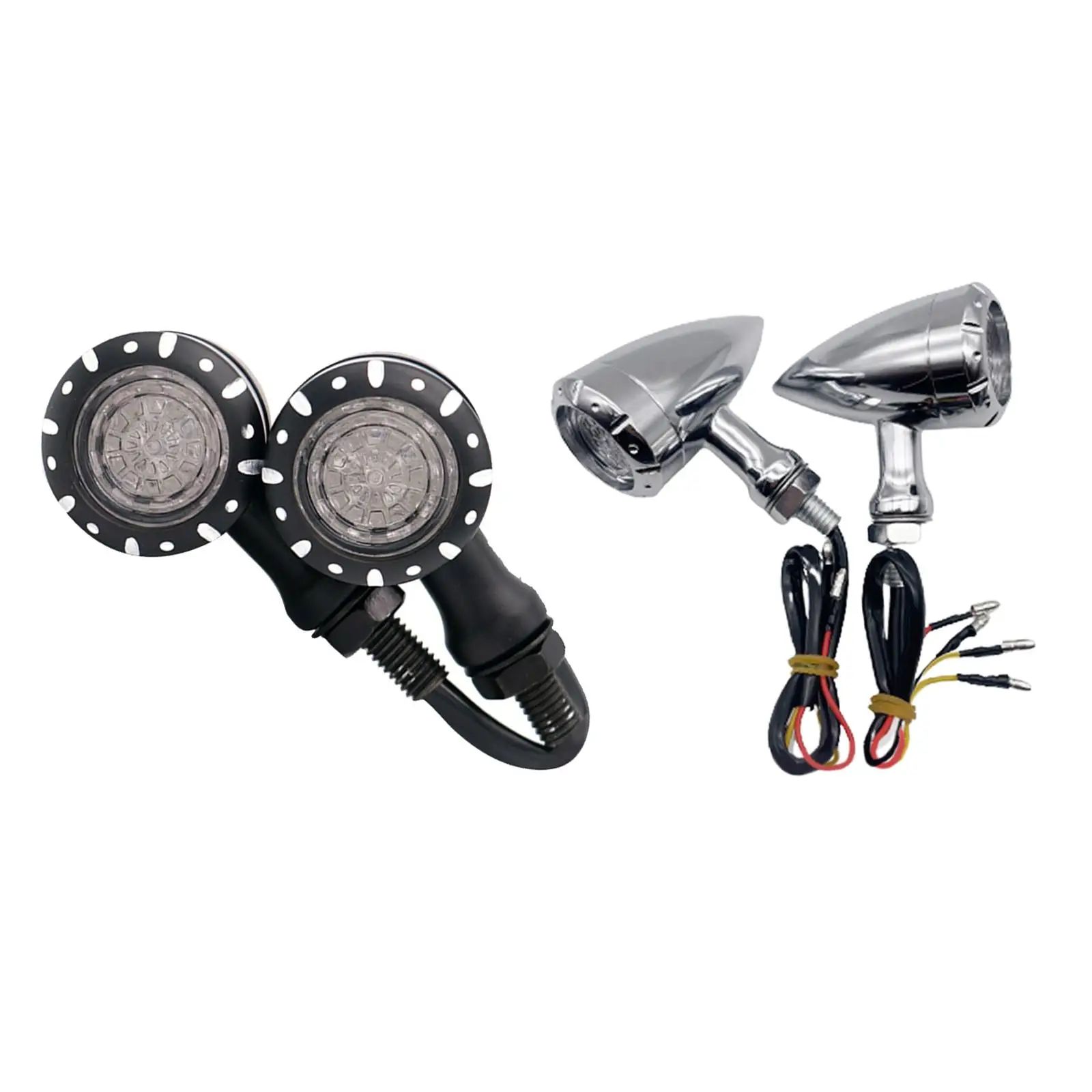 2Pcs LED Turn Signal Light, 12V Waterproof Durable Motorcycle Scooter Indicators Flashing Blinker, Aluminum Alloy for Harley
2Pcs LED Turn Signal Light, 12V Waterproof Durable Motorcycle Scooter Indicators Flashing Blinker, Aluminum Alloy for Harley