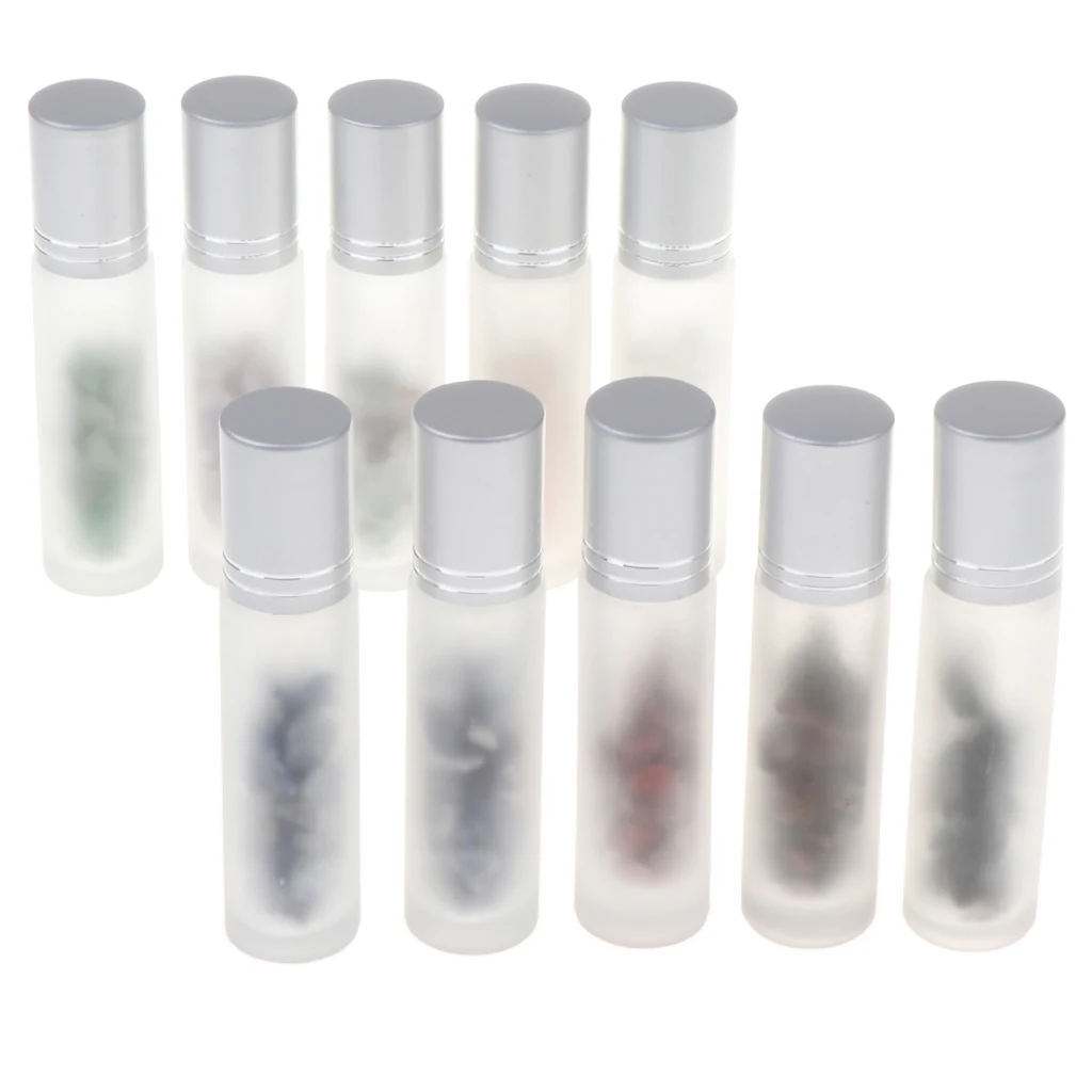 10 Pieces 10 ml for Essential Oils - Small Empty Frosted Glass Roller Bottles Natural
10 Pieces 10 ml for Essential Oils - Small Empty Frosted Glass Roller Bottles Natural
