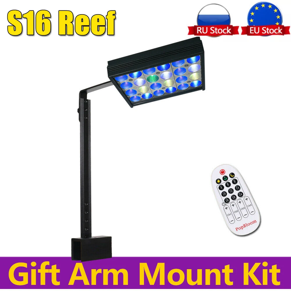 PopBloom-Mini Aquarium LED Lamp, Marine Reef Lamp, Nano Reef Lamp, Timer for Fish Tank, 30W
PopBloom-Mini Aquarium LED Lamp, Marine Reef Lamp, Nano Reef Lamp, Timer for Fish Tank, 30W