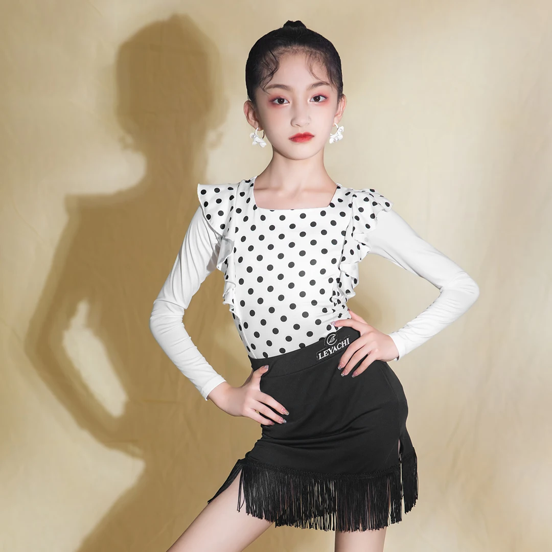 2022 New Latin Dance Performance Costumes Long Sleeved Fringed Skirt Suit Children Rumba Tango Dress Latin Dance Wear DQS10839
2022 New Latin Dance Performance Costumes Long Sleeved Fringed Skirt Suit Children Rumba Tango Dress Latin Dance Wear DQS10839