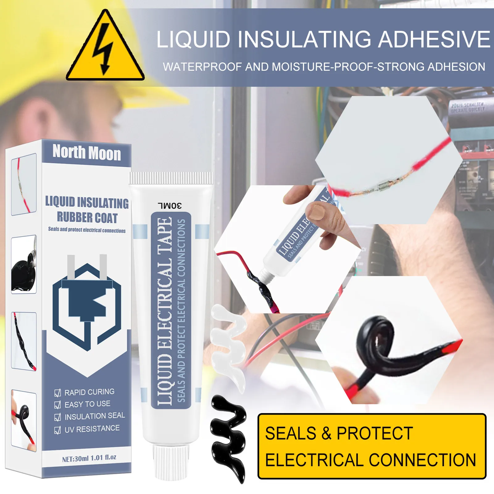 30ML Liquid Electrical Tape High Temperature Resistant Sealant Electrical Sealant Fast Curing Liquid Insulation Electrical Tape
30ML Liquid Electrical Tape High Temperature Resistant Sealant Electrical Sealant Fast Curing Liquid Insulation Electrical Tape