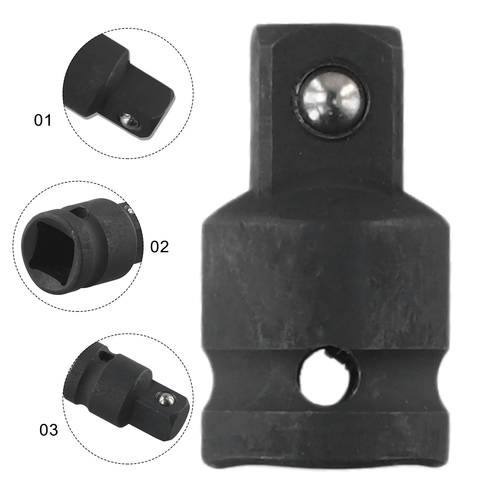1pc Pneumatic Sleeve Adapter Convertor Adapter HRC 1/2" To 1/2" Chrome-vanadium Steel Ratchet Electric Impact Wrench Reducer
1pc Pneumatic Sleeve Adapter Convertor Adapter HRC 1/2" To 1/2" Chrome-vanadium Steel Ratchet Electric Impact Wrench Reducer