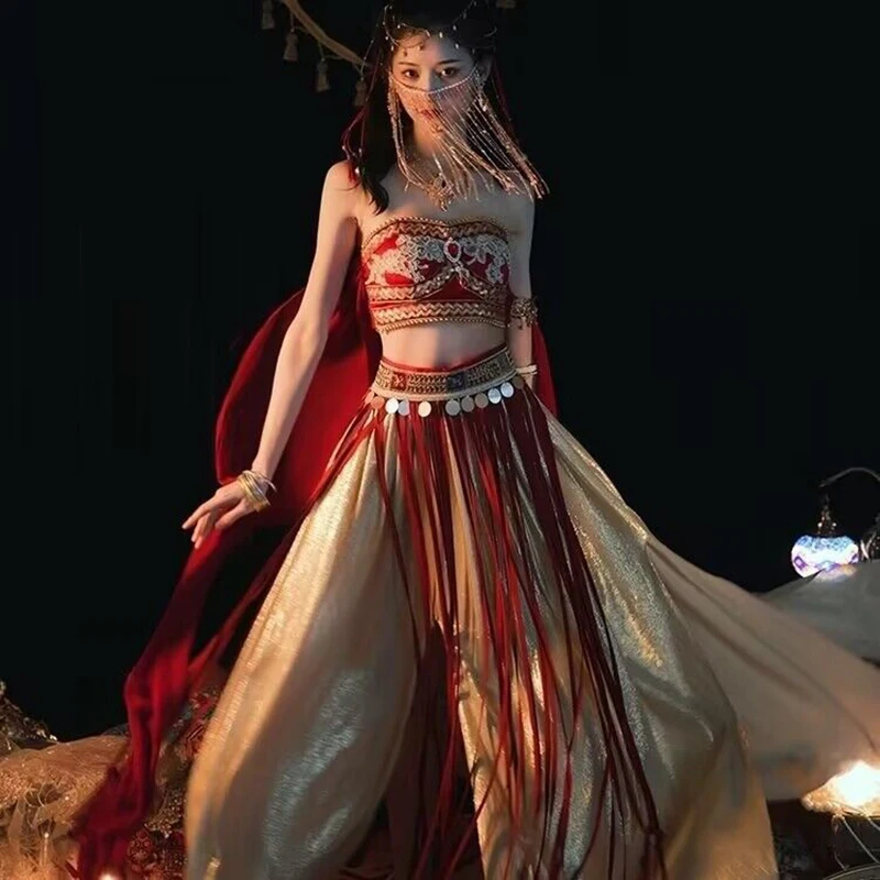Hanfu Women Dunhuang Style Stage Dance Dress Cosplay Costume Chinese Vintage Performance Photography Party Outfit Hanfu Dress
Hanfu Women Dunhuang Style Stage Dance Dress Cosplay Costume Chinese Vintage Performance Photography Party Outfit Hanfu Dress