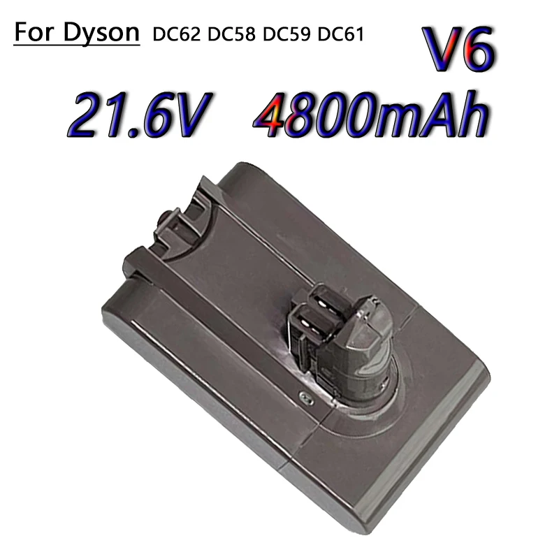 V6 21.6V 4800mAh/9800mAh Lithium Ion Battery,For Dyson V6 Vacuum Cleaner DC58 DC59 DC61 DC62 DC74 Rechargeable Battery
V6 21.6V 4800mAh/9800mAh Lithium Ion Battery,For Dyson V6 Vacuum Cleaner DC58 DC59 DC61 DC62 DC74 Rechargeable Battery