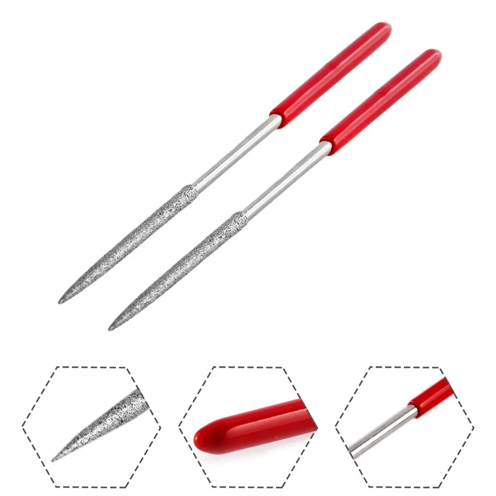 2pcs 140mm Needle File Round Files Nonslip Plastic Handle For Art Craft Woodworking DIY Filing Glass Tile Hand Tools
2pcs 140mm Needle File Round Files Nonslip Plastic Handle For Art Craft Woodworking DIY Filing Glass Tile Hand Tools