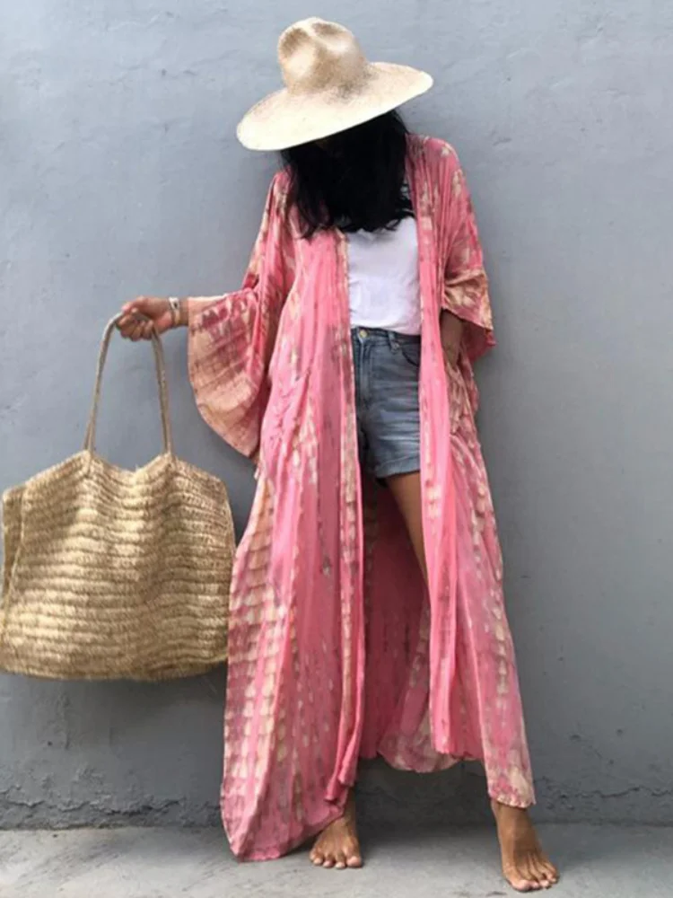 Beach Kimono Women Tie Dye Striped Bikini Cover Ups for Swimwear Hooded Swimsuits 2023 New Beachwear
Beach Kimono Women Tie Dye Striped Bikini Cover Ups for Swimwear Hooded Swimsuits 2023 New Beachwear