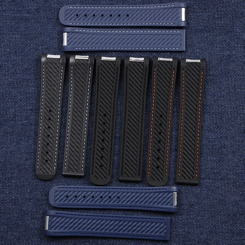 High Quality 20mm Black Blue Waterproof Rubber Watchband For Omega AT150 8500 Semaster 300 Deployment Clasp With Logo
High Quality 20mm Black Blue Waterproof Rubber Watchband For Omega AT150 8500 Semaster 300 Deployment Clasp With Logo