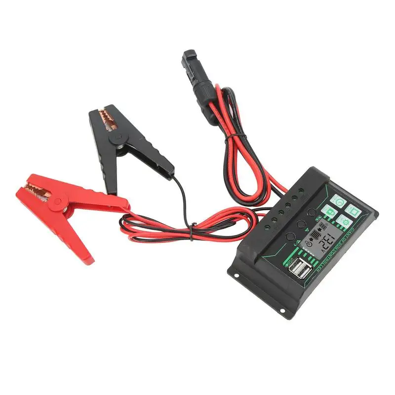 Solar Charge Controller 12V/ 24V Solar Panel Regulator Solar Charge Controller With Adjustable LCD Display Alligator Clip Timer
Solar Charge Controller 12V/ 24V Solar Panel Regulator Solar Charge Controller With Adjustable LCD Display Alligator Clip Timer