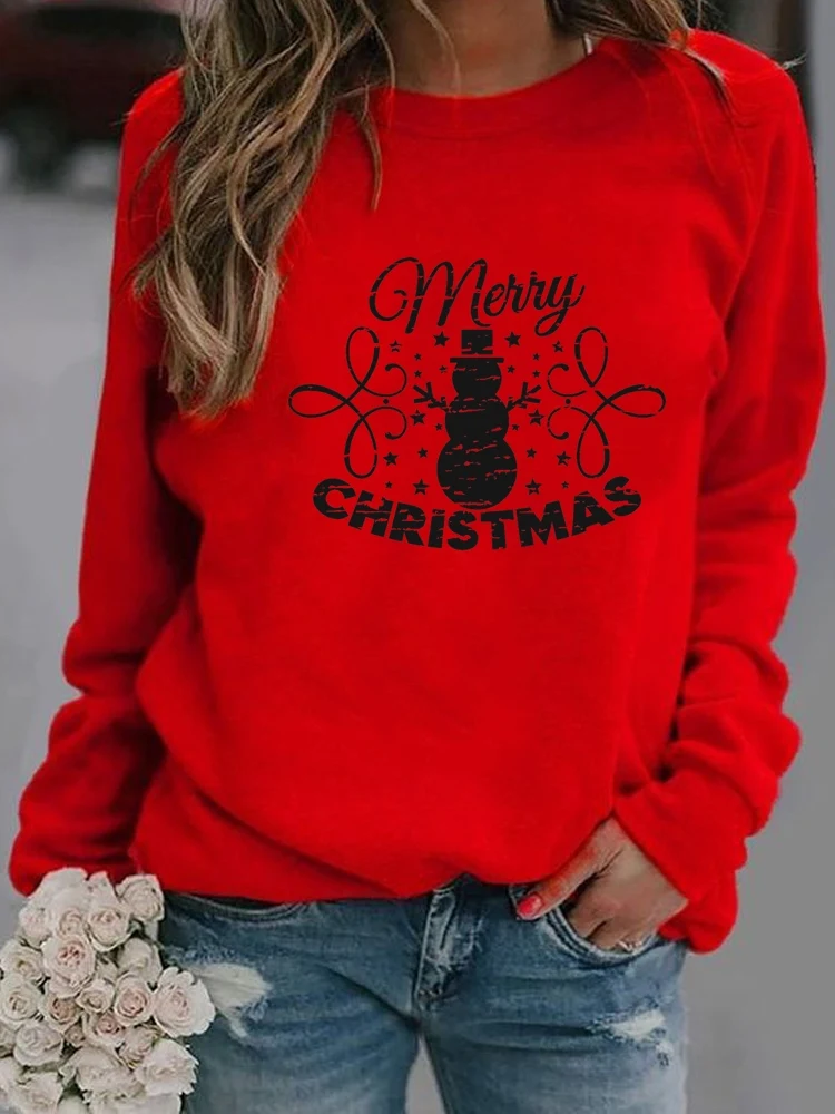 Festival Pullovers Merry Christmas Fashion Women Casual Snowman Trend Style Female Hoodies Print Woman Graphic Sweatshirts
Festival Pullovers Merry Christmas Fashion Women Casual Snowman Trend Style Female Hoodies Print Woman Graphic Sweatshirts