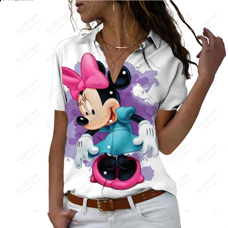 New Women's Short Sleeve Shirt Elegant Temperament Chiffon Shirt Cute 3D Printing Breathable and Comfortable Women's Disney Top
New Women's Short Sleeve Shirt Elegant Temperament Chiffon Shirt Cute 3D Printing Breathable and Comfortable Women's Disney Top