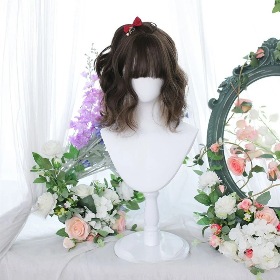 GAKA Cool Brown Synthetic Natural Wig Lady'S Fluffy Bangs Short Straight Wig Heat Resistant Daily Cosplay Wig
GAKA Cool Brown Synthetic Natural Wig Lady'S Fluffy Bangs Short Straight Wig Heat Resistant Daily Cosplay Wig