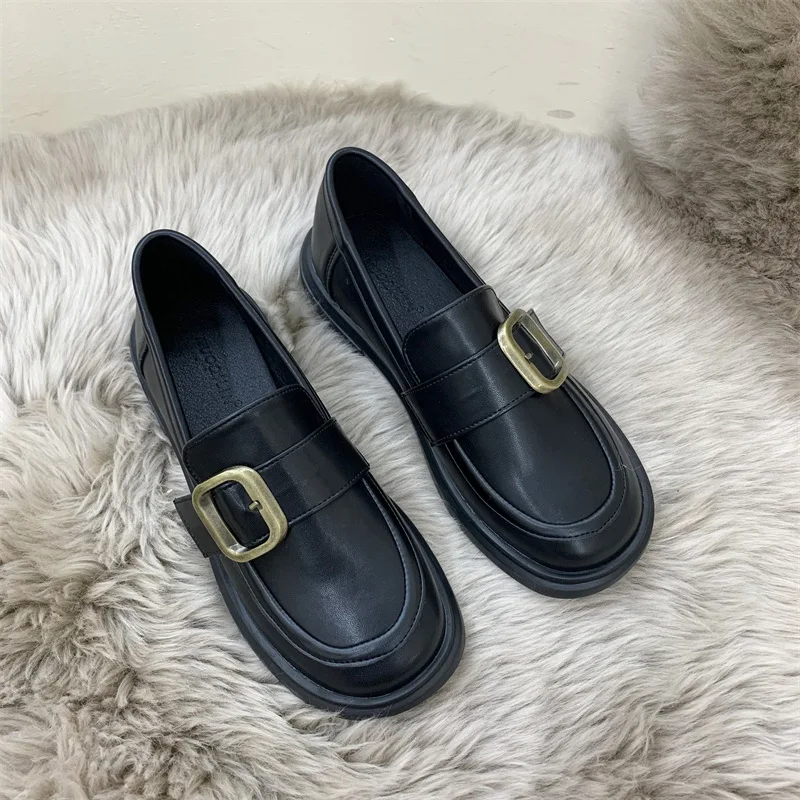 Повседневные женские лоферы, обувь без застежки, ремень, пряжка, квадратный носок, женская модная весенняя обувь на плоской подошве, оксфорды Мокасины 43 
Повседневные женские лоферы, обувь без застежки, ремень, пряжка, квадратный носок, женская модная весенняя обувь на плоской подошве, оксфорды Мокасины 43