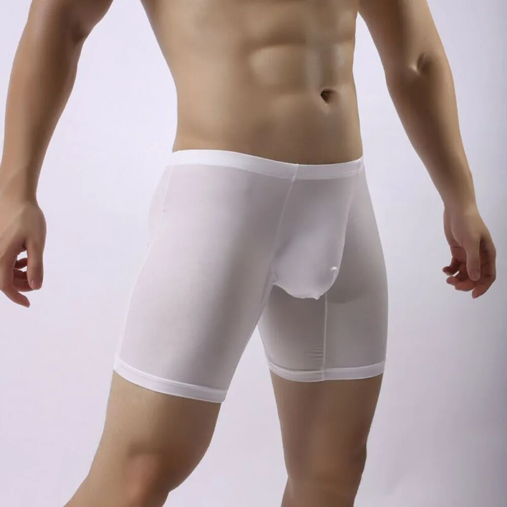 Casual Men's Boxer Transparent Mesh Boxer Briefs Men Slim Underpants Leg Running Fashion Sports Mens Trunks Thin Long Underwear
Casual Men's Boxer Transparent Mesh Boxer Briefs Men Slim Underpants Leg Running Fashion Sports Mens Trunks Thin Long Underwear