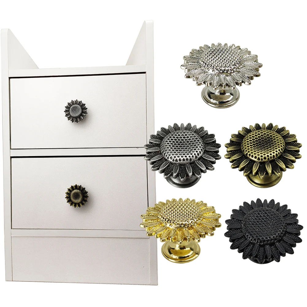 Sunflower Furniture Handles Copper Color Retro Dresser Knobs For Cabinets And Drawers Wardrobe Kitchen Hardware Children
Sunflower Furniture Handles Copper Color Retro Dresser Knobs For Cabinets And Drawers Wardrobe Kitchen Hardware Children