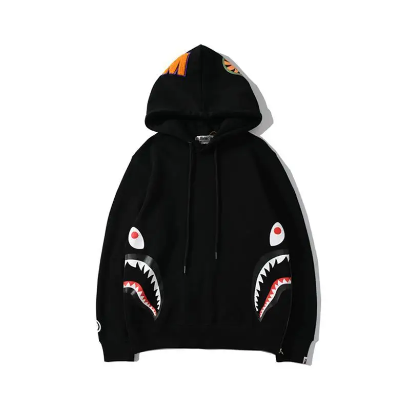 BAPE Classic Shark Embroidered Full Zip Up Men's Hoodie Camouflage Pocket Tie-in Men's Sweatpants Wholesale
BAPE Classic Shark Embroidered Full Zip Up Men's Hoodie Camouflage Pocket Tie-in Men's Sweatpants Wholesale