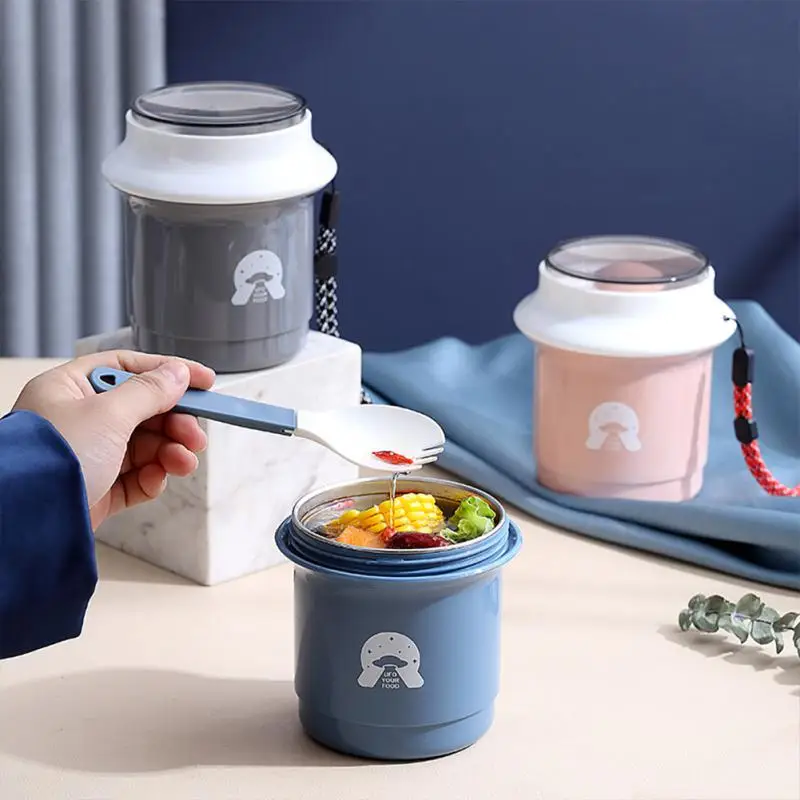 Storage Box Lunch Box Portable Stainless Steel Thermos Containers Mini Insulated Soup Cup For Kids Drinking Cup With Spoon 450ml
Storage Box Lunch Box Portable Stainless Steel Thermos Containers Mini Insulated Soup Cup For Kids Drinking Cup With Spoon 450ml