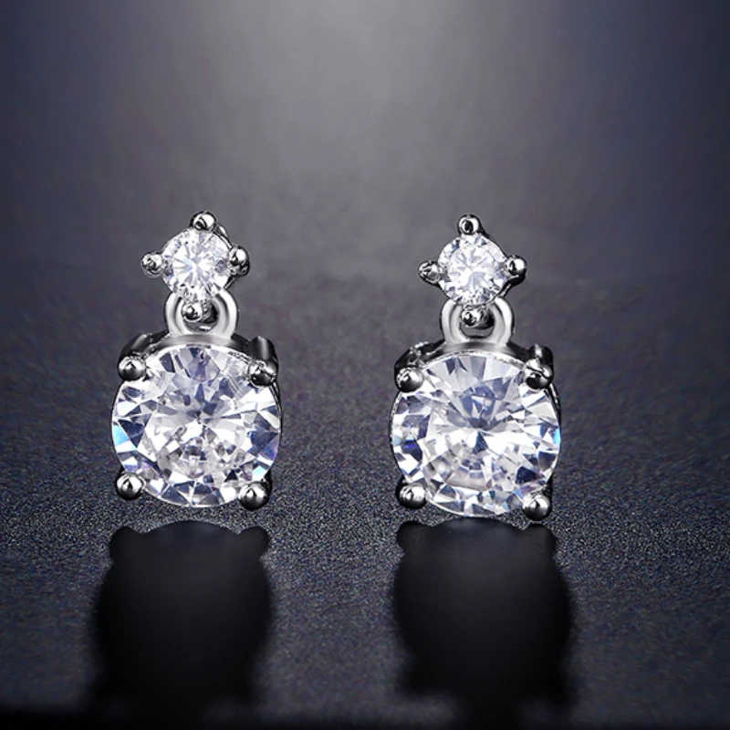 2022 New Fashion Luxury Round Zircon Earrings For Women Crystal Jewelry Wedding Party Accessories Girl Gifts
2022 New Fashion Luxury Round Zircon Earrings For Women Crystal Jewelry Wedding Party Accessories Girl Gifts
