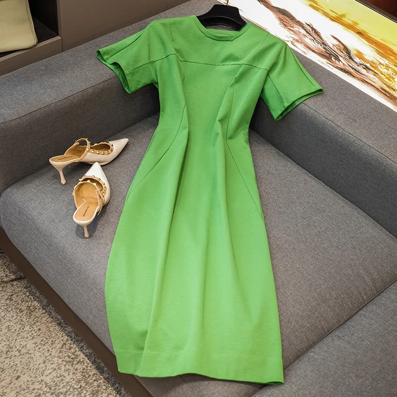 Summer New Round Neck Loose Casual Cotton Back Open Women's Dress Formal Temperament Office Ladies Casual Slim Women Clothing
Summer New Round Neck Loose Casual Cotton Back Open Women's Dress Formal Temperament Office Ladies Casual Slim Women Clothing