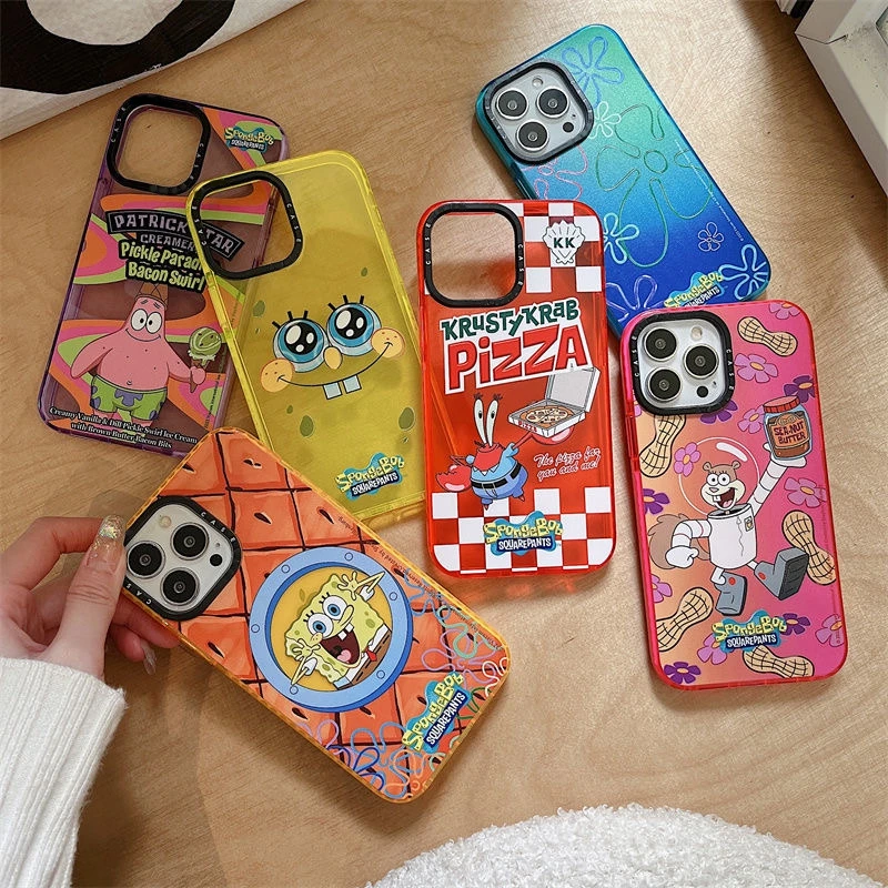 Cartoon SpongeBobs SquarePants Phone Cases For iPhone 13 12 11 Pro Max Mini XR XS MAX X 7 8 Couple Anti-drop Soft TPU Cover Gift
Cartoon SpongeBobs SquarePants Phone Cases For iPhone 13 12 11 Pro Max Mini XR XS MAX X 7 8 Couple Anti-drop Soft TPU Cover Gift