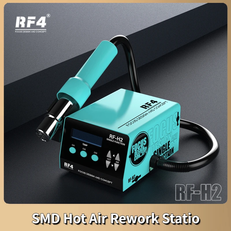 Станция паяльная RF4 с термофеном, 1000 Вт, цифровой дисплей
Станция паяльная RF4 с термофеном, 1000 Вт, цифровой дисплей