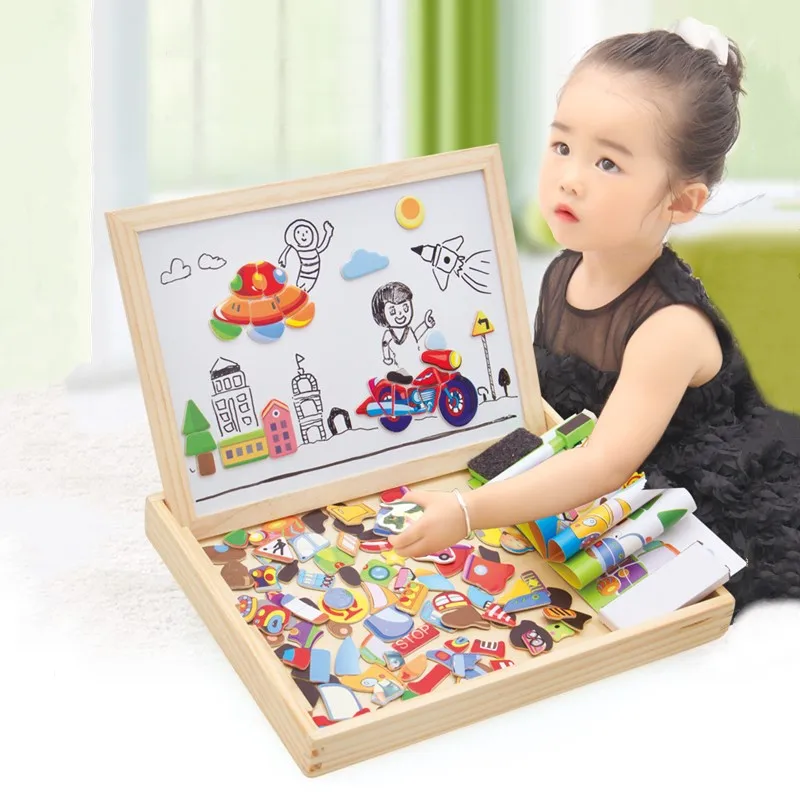Kids Wooden Drawing Board Multifunction Magnetic Animal Puzzle Writing Blackboard White Board Children Learning Education Toys
Kids Wooden Drawing Board Multifunction Magnetic Animal Puzzle Writing Blackboard White Board Children Learning Education Toys