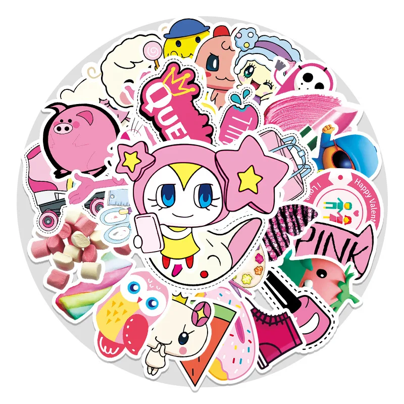 52 Pink Collection Cartoon Stickers DIY Toys Kawaii Gift Laptop Labels Decorative Scrapbooking Waterproof Sticker Pack
52 Pink Collection Cartoon Stickers DIY Toys Kawaii Gift Laptop Labels Decorative Scrapbooking Waterproof Sticker Pack