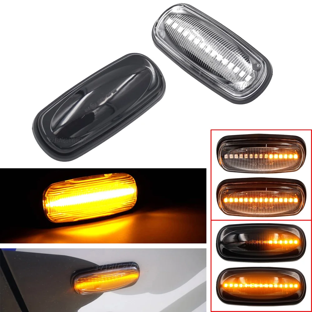 2pieces For Land Rover Defender Freelander Discovery 2 1999-2004 Smoked Lens LED Side Marker Lamp Dynamic Turn Signal Light
2pieces For Land Rover Defender Freelander Discovery 2 1999-2004 Smoked Lens LED Side Marker Lamp Dynamic Turn Signal Light