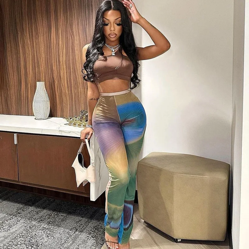 Women 2 Piece Sets Y2K Outfits Tracksuit Matching Workout Sexy Club Wear Set 2023 Fashion Elegant Ladies Summer Two Piece Set 
Women 2 Piece Sets Y2K Outfits Tracksuit Matching Workout Sexy Club Wear Set 2023 Fashion Elegant Ladies Summer Two Piece Set
