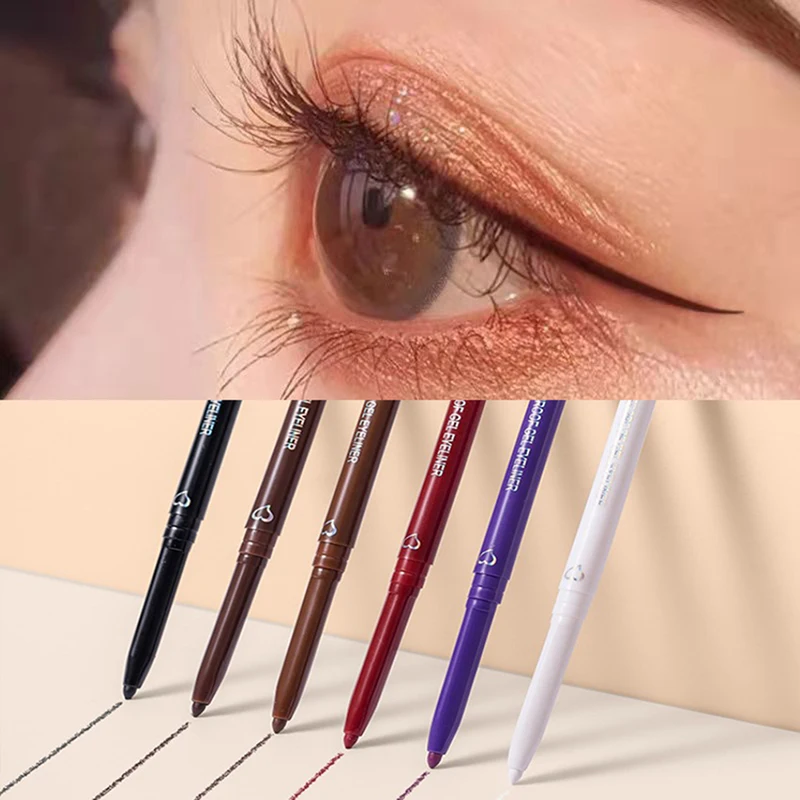 

Matte Silkworm Eyeliner Pen Lasting Waterproof Not Blooming Shiny Quick Drying Eye Liner Gel Pen Brown Eye Shadow Pen Makeup