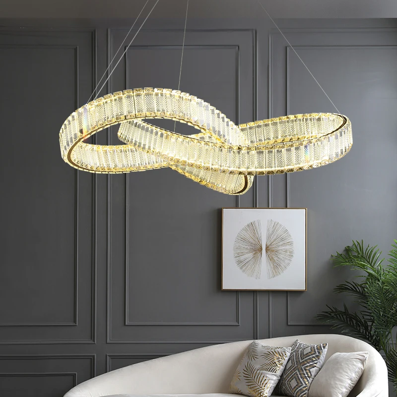 Postmodern Living Room Crystal Chandelier Rotating Special-Shaped Hong Kong-Style High-End Designer Restaurant Home Bedroom Lamp
Postmodern Living Room Crystal Chandelier Rotating Special-Shaped Hong Kong-Style High-End Designer Restaurant Home Bedroom Lamp