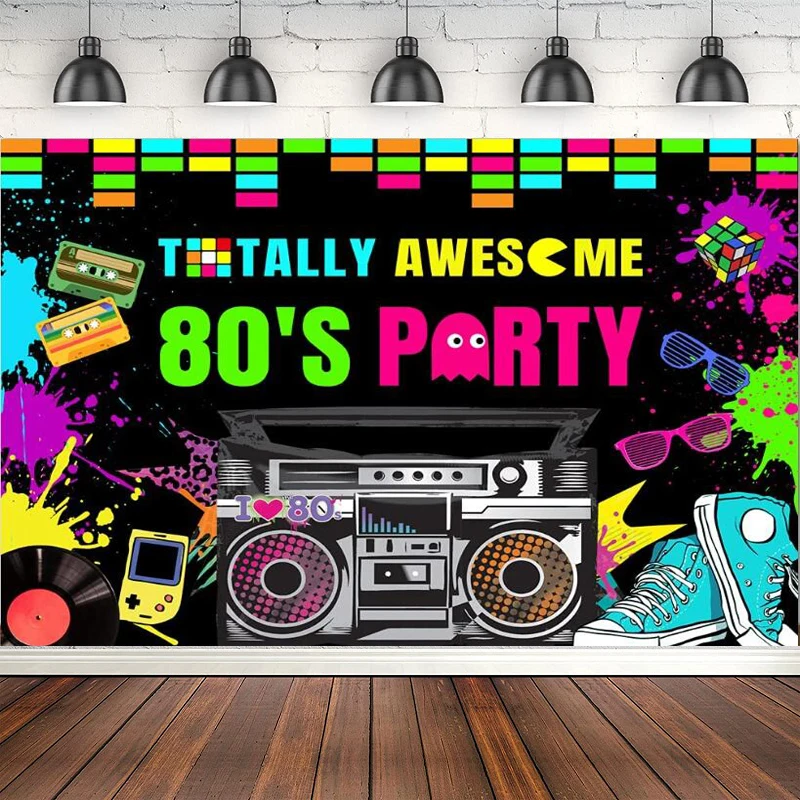 Photography Backdrop 80's Party Graffiti Colorful Hip Hop Game Radio Background Banner Personalized Portrait Decoration Supplies
Photography Backdrop 80's Party Graffiti Colorful Hip Hop Game Radio Background Banner Personalized Portrait Decoration Supplies