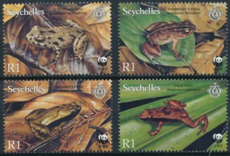4 шт., Сейшельские Острова, 2003, лягушки, штамп с животными, почтовый штамп, коллекция хорошего состояния, MNH
4 шт., Сейшельские Острова, 2003, лягушки, штамп с животными, почтовый штамп, коллекция хорошего состояния, MNH