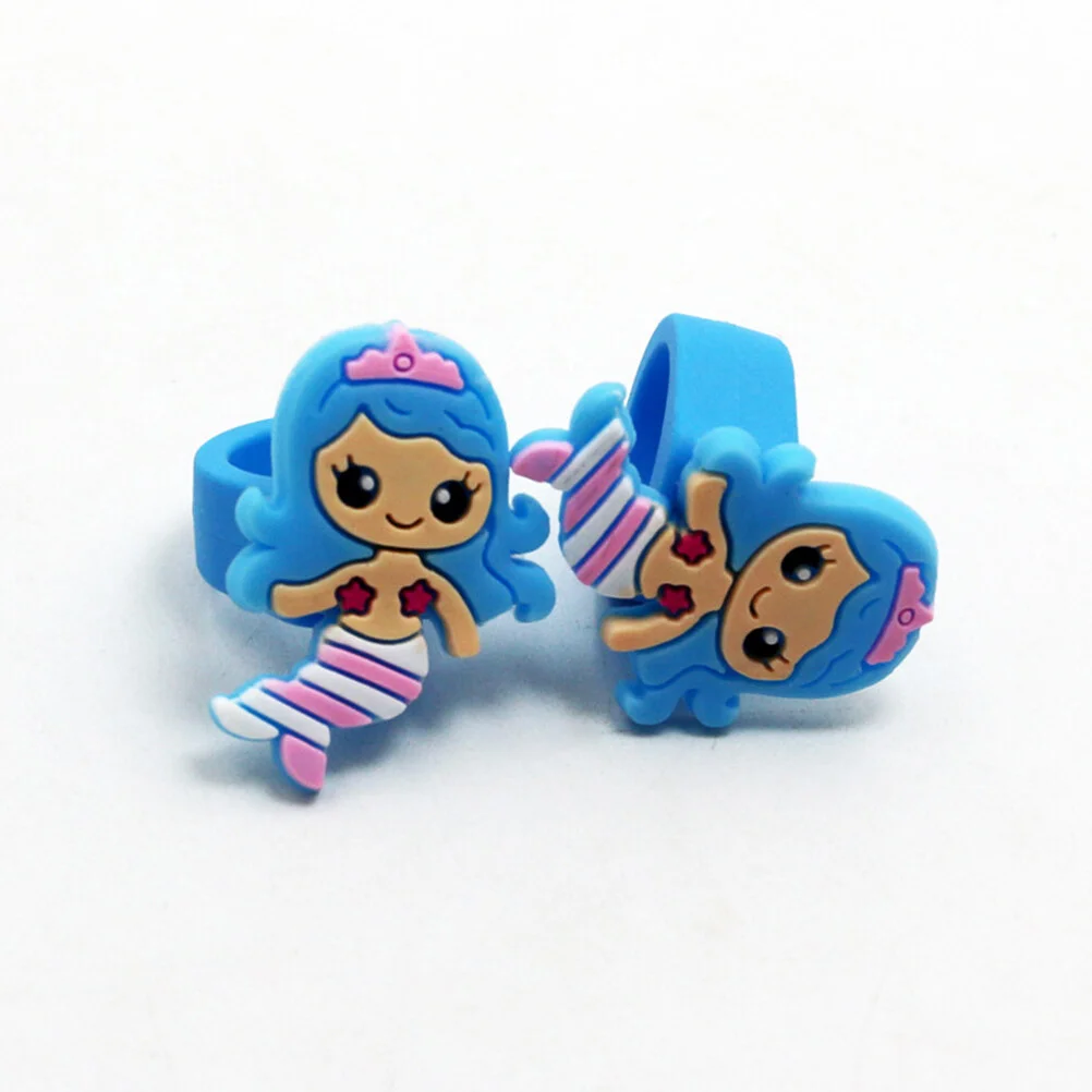24pcs Mermaid Shape Rings PVC Children Rings Adorable Decorative Jewelry Birthday Party Favors Gifts for Kids Random Assorted
24pcs Mermaid Shape Rings PVC Children Rings Adorable Decorative Jewelry Birthday Party Favors Gifts for Kids Random Assorted