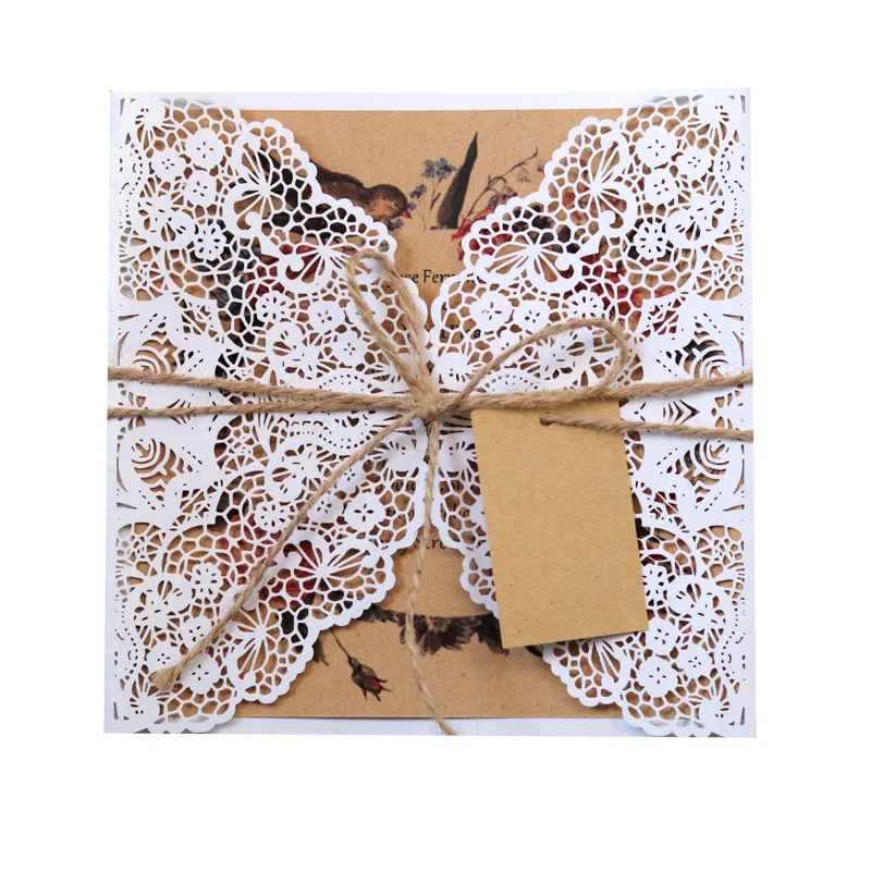10/20/50pcs Laser Cut Lace Wedding Invitations Card Greeting Cards Baby Shower Birthday Invite Card Bachelor Bridal Shower Party
10/20/50pcs Laser Cut Lace Wedding Invitations Card Greeting Cards Baby Shower Birthday Invite Card Bachelor Bridal Shower Party