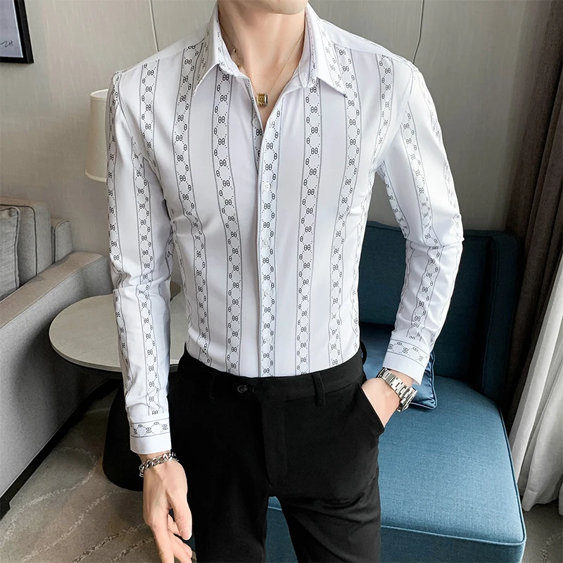 2022 Brand Fashion Men's Shirt Long Sleeve Slim Casual Shirt Formal Business Dress Shirts Streetwear Social Party Tuxedo Blouse
2022 Brand Fashion Men's Shirt Long Sleeve Slim Casual Shirt Formal Business Dress Shirts Streetwear Social Party Tuxedo Blouse