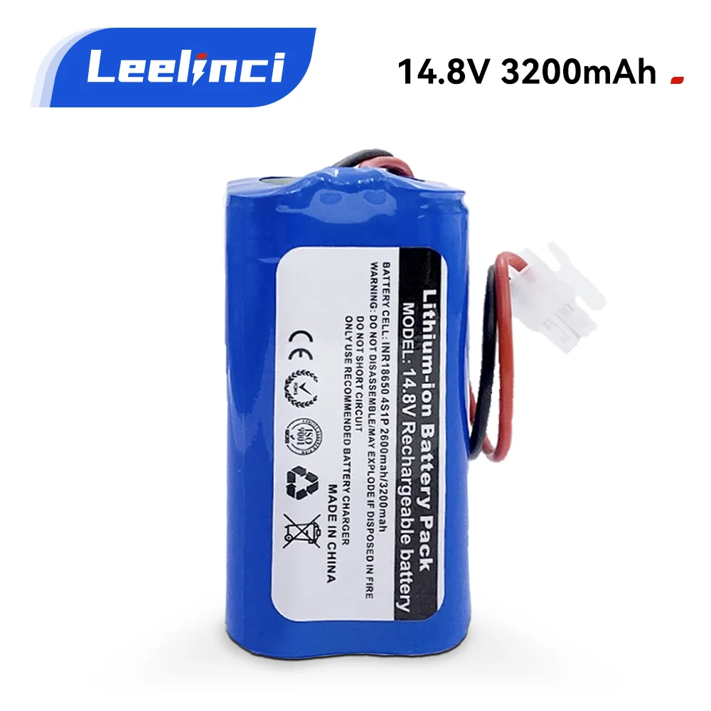 Leelinci 14.8V 2600mAh 3200mAh Lithium Batteries For A4 A4s V7 A6 V7s Plus Robot Vacuum Cleaner High capacity 18650 Battery
Leelinci 14.8V 2600mAh 3200mAh Lithium Batteries For A4 A4s V7 A6 V7s Plus Robot Vacuum Cleaner High capacity 18650 Battery